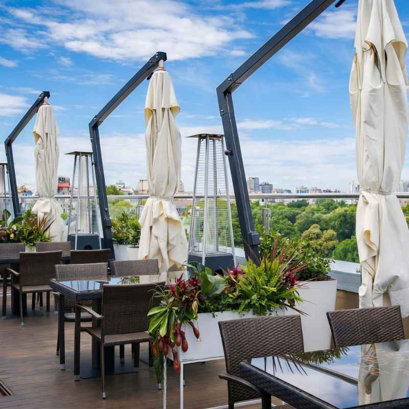 Slunečník boční MASON Terico. Čtvercový 3 x 3 m